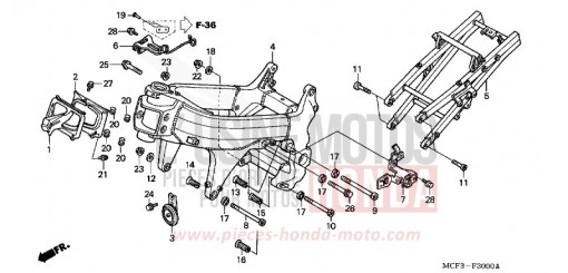 TELAIO (VTR1000SPY/1) VTR1000SPY di 2000